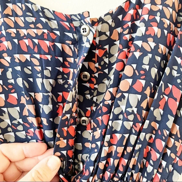 Liquid New York Silk Sleeveless Ruffle Dress‎ Size 0 Pockets - Picture 6 of 8